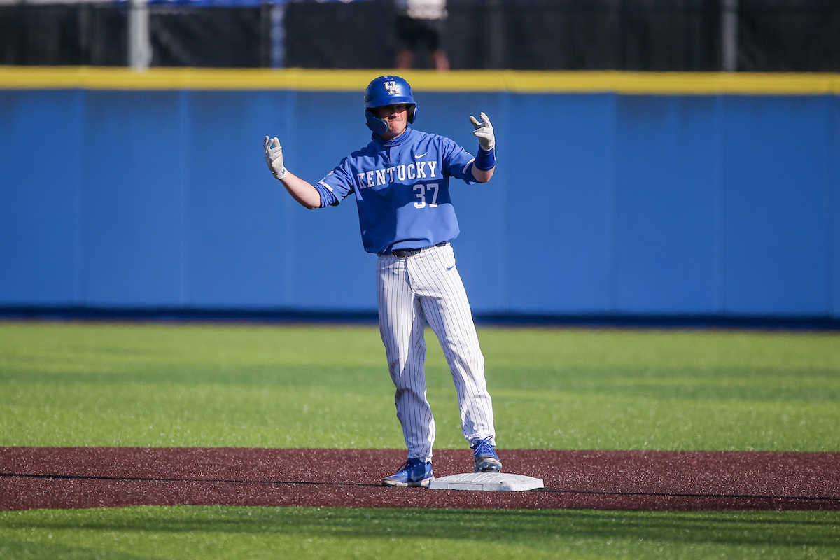 Cam Hill.

Kentucky beats Mizzou 5 - 4.

Photo by Sarah Caputi | UK Athletics