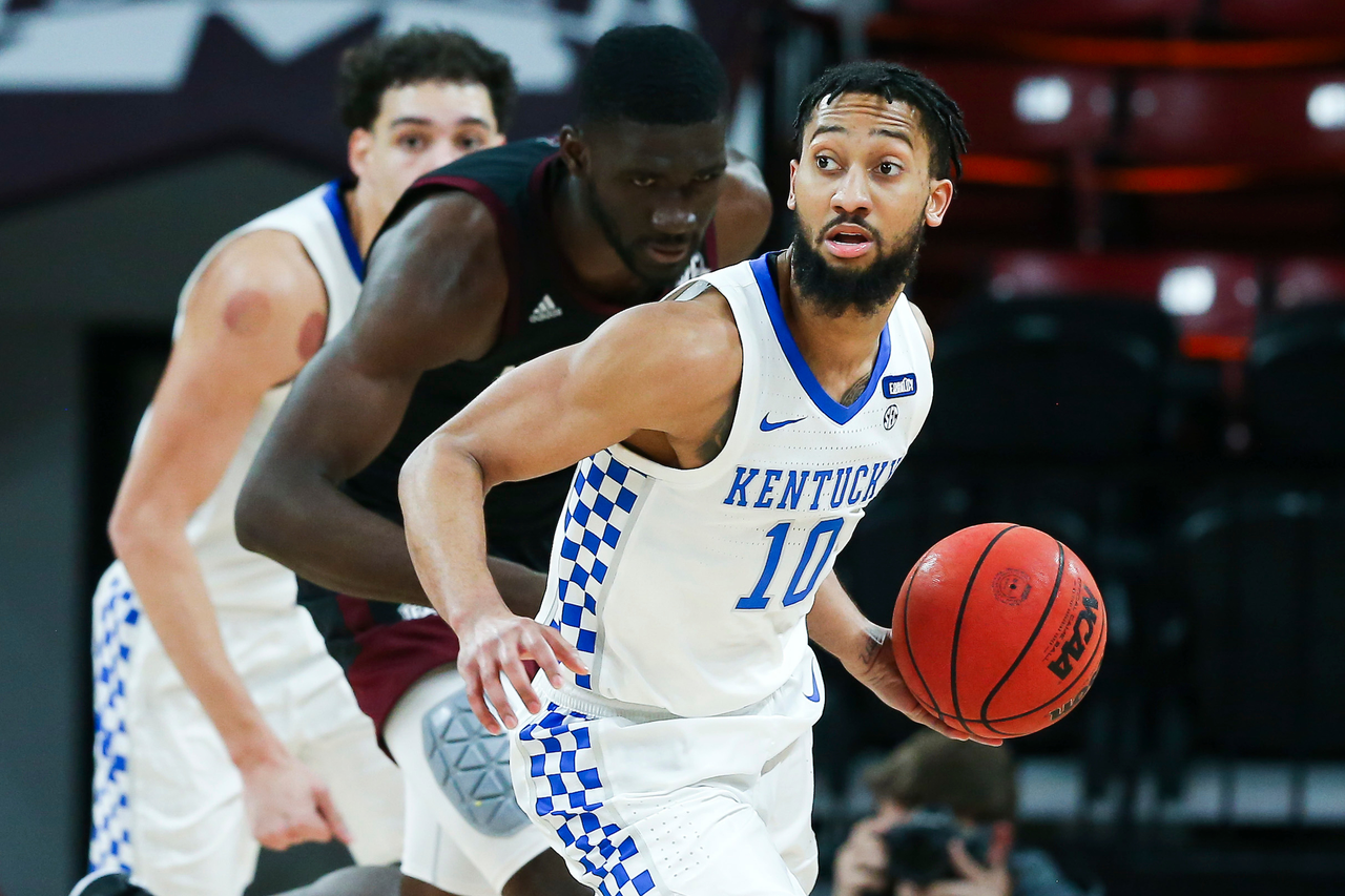 Davion Mintz.

Kentucky beat Mississippi State 78-73 in Starkville.

Photo by Chet White | UK Athletics