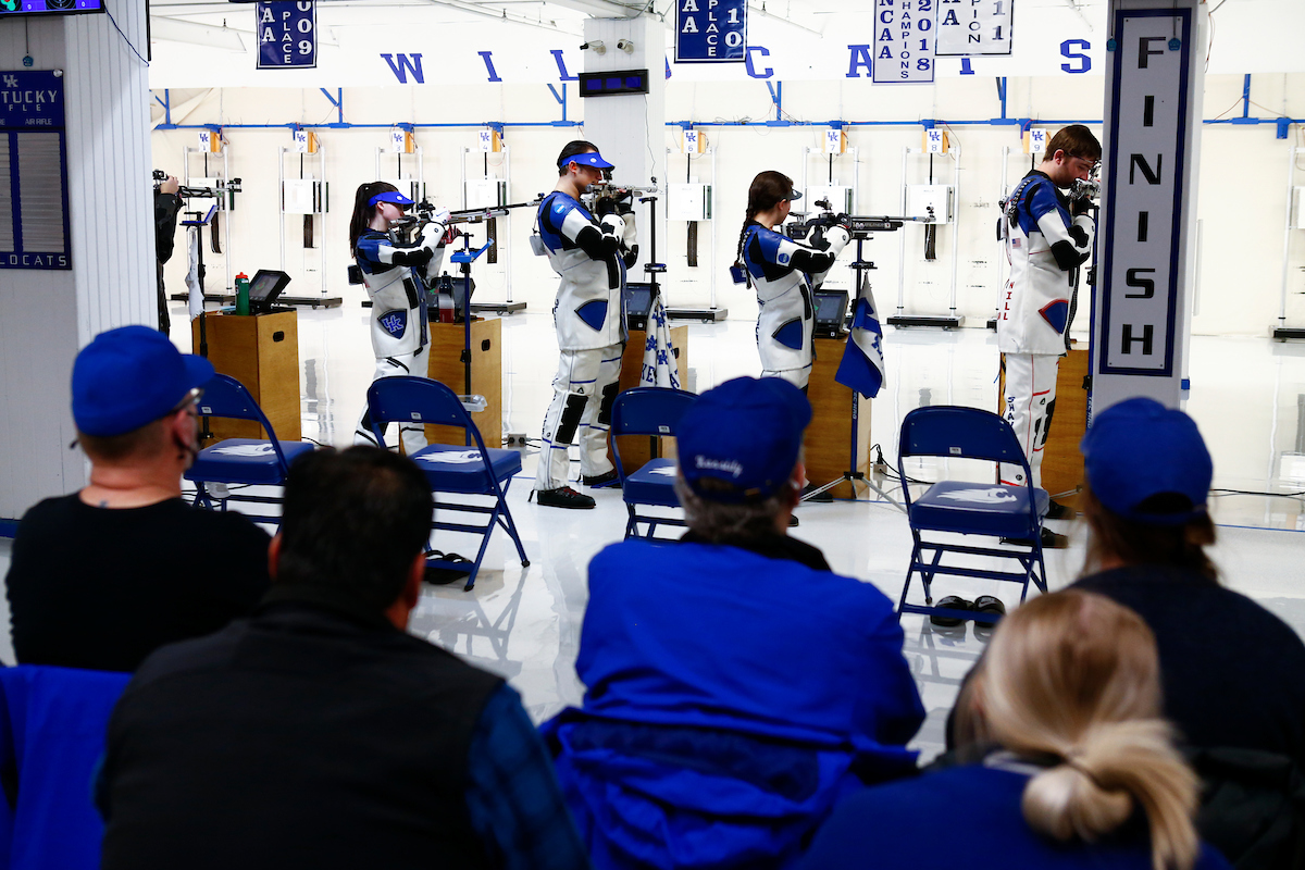 Rifle Team. 

Kentucky NCAA Rifle Qualifier. 

Photo By Barry Westerman | UK Athletics