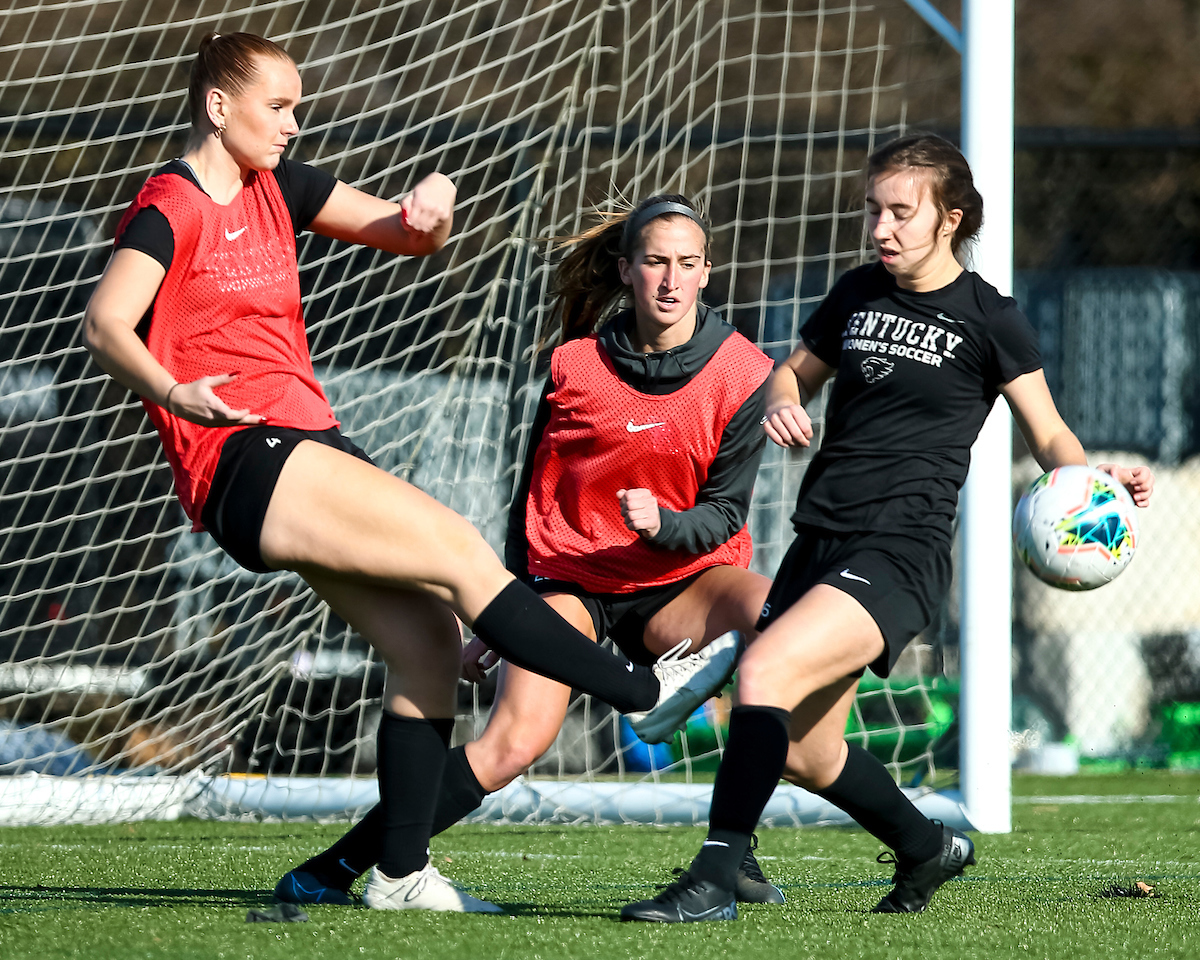 Peyton Rimko. Valdis Sigurbjornsdottir.

Kentucky Women’s Soccer Practice. 

Photo by Eddie Justice | UK Athletics