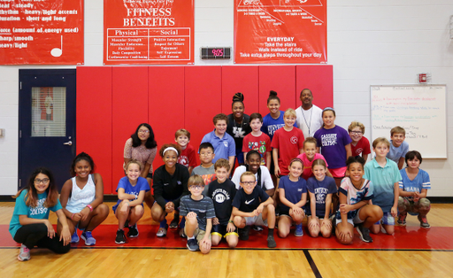 Women's Basketball does Community service at Cassidy elementary. 

Photo by Britney Howard | UK Athletics