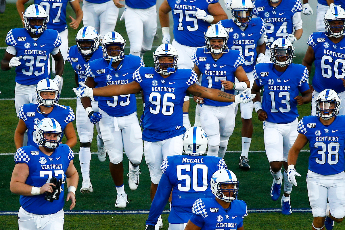 Run out.

UK beat EMU 38-17.

Photo by Isaac Janssen | UK Athletics