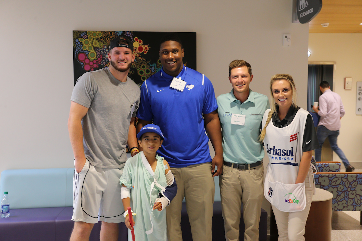 The PGA Tour and select student-athletes partner with the Kentucky Children?s Hospital for a Mini Golf Charity Event on Wednesday, July 18th, 2018 at the Albert B. Chandler Hospital in Lexington, KY.

Photos by Noah J. Richter | UK Athletics