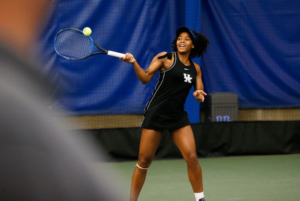 LESEDI JACOBS.

Women's Tennis comes out on top of Mississippi State on Senior Day.


Photo by Isaac Janssen | UK Athletics