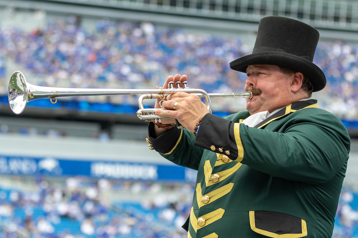 Bugler.

UK beats UTC, 28-23.

Photos by Hani Abu Taha | UK Athletics