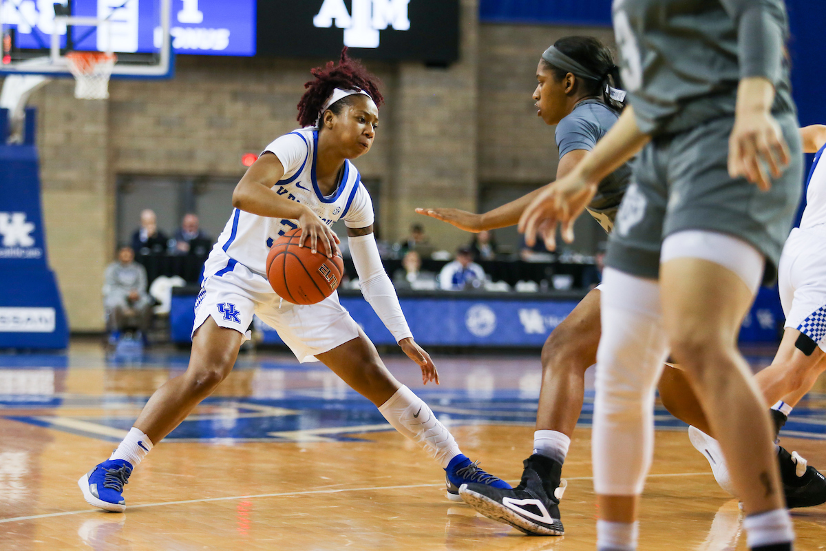 The UK women's basketball team falls to Texas A&M on Thursday, November 28, 2019.

Photo by Hannah Phillips | UK Athletics