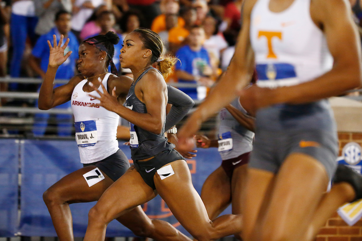 Celera Barnes.

Day two of the 2018 SEC Outdoor Track and Field Championships on Saturday, May 12, 2018, at Tom Black Track in Knoxville, TN.

Photo by Chet White | UK Athletics