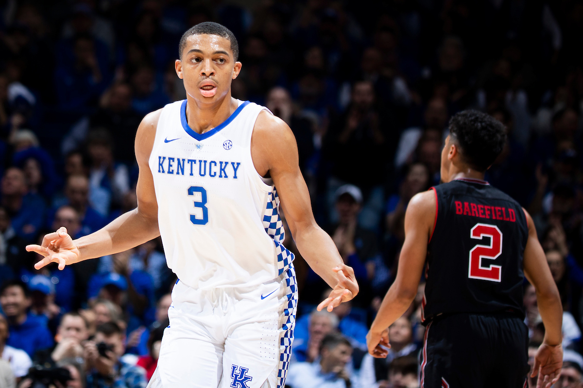 Keldon Johnson.

Kentucky beat Utah 88-61 on Saturday, December 15, 2018, in Lexington's Rupp Arena.

Photo by Chet White | UK Athletics