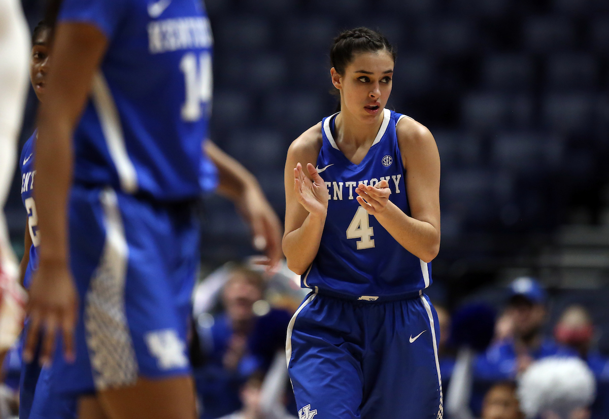 Maci Morris

The University of Kentucky women's basketball team beat Alabama in the SEC Tournament on Thursday, March 1, 2018 at Bridgestone Arena in Nashville, TN.

Photo by Britney Howard | UK Athletics