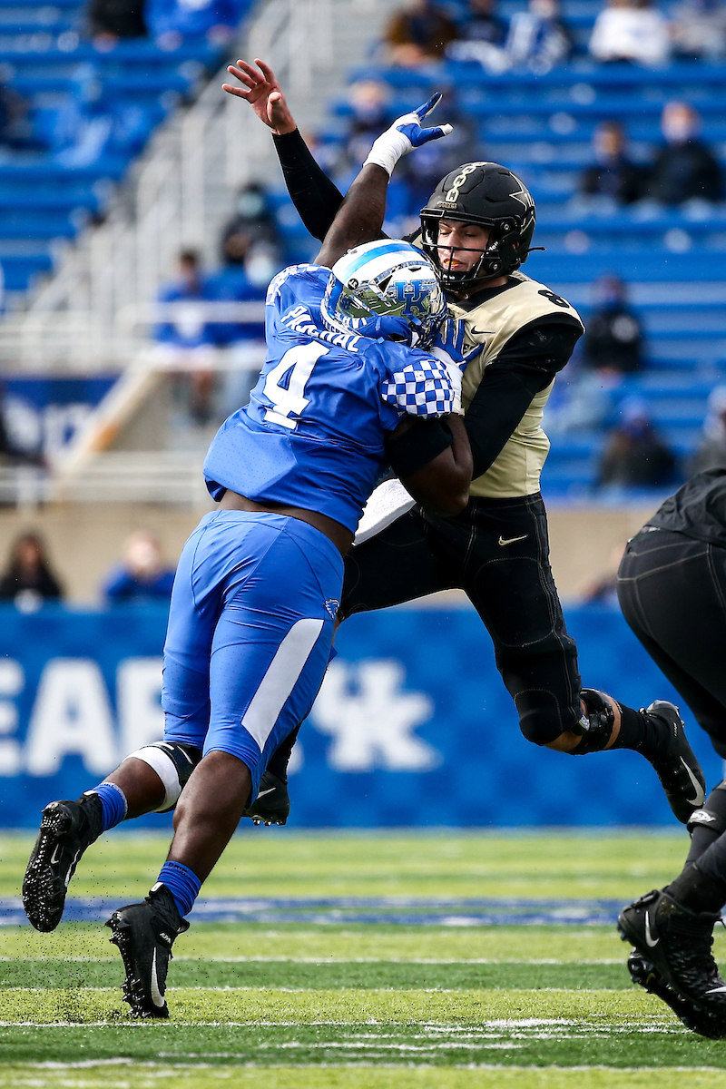 Josh Paschal. 

UK beat Vandy 38-35.

Photo by Eddie Justice | UK Athletics