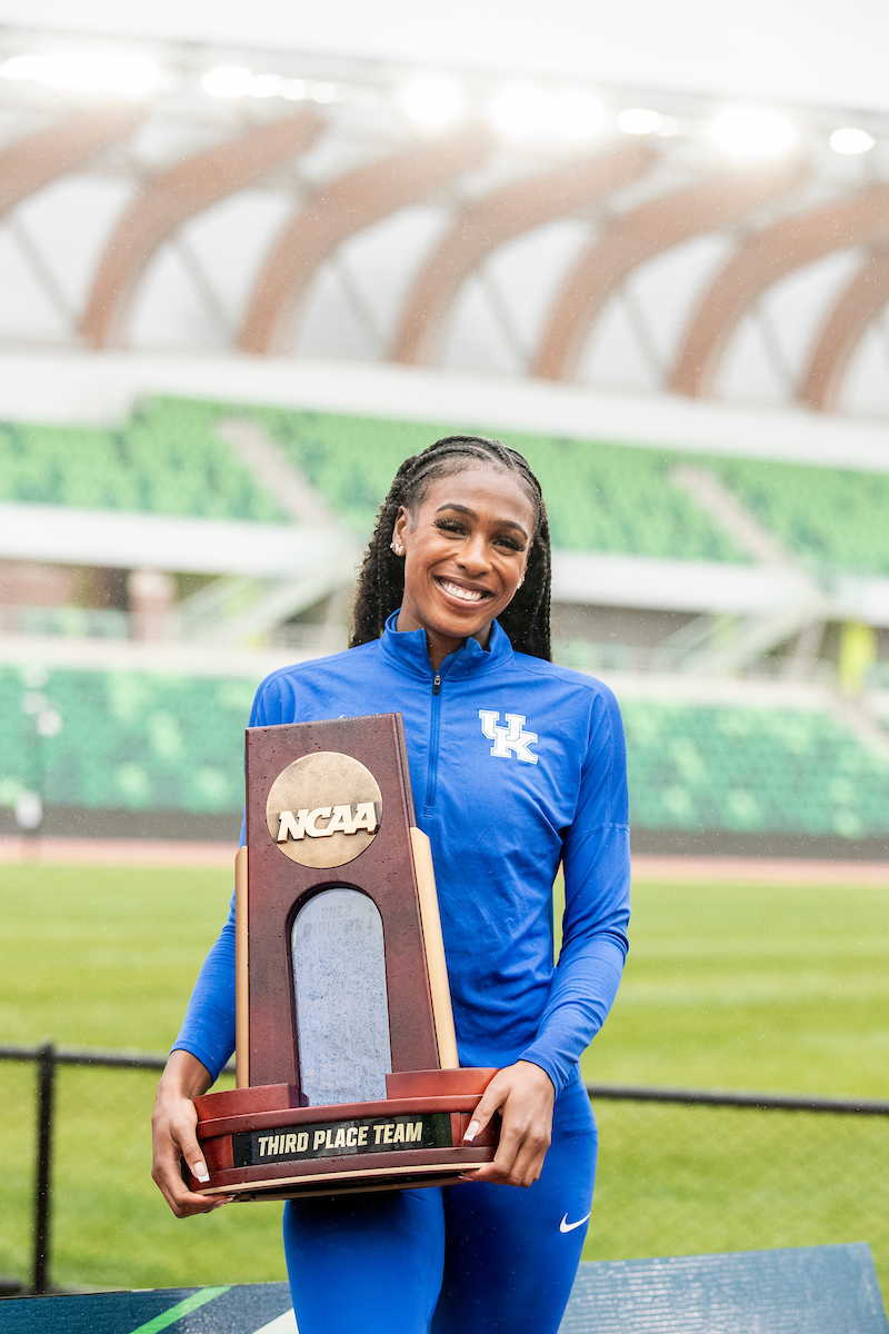 Alexis Holmes.Day Four. The UK women’s track and field team placed third at the NCAA Track and Field Outdoor Championships at Hayward Field in Eugene, Or.Photo by Chet White | UK Athletics