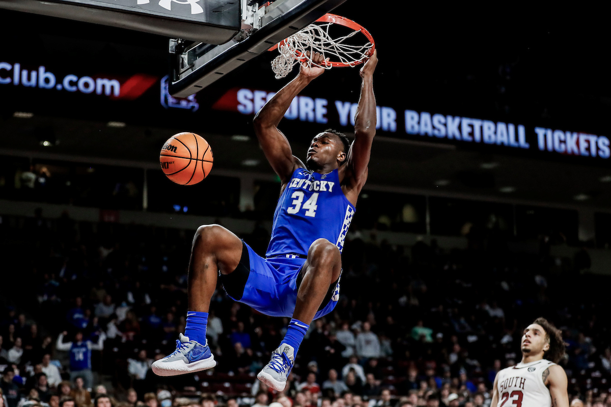 Oscar Tshiebwe.

Kentucky beat South Carolina 86-76.

Photos by Chet White | UK Athletics