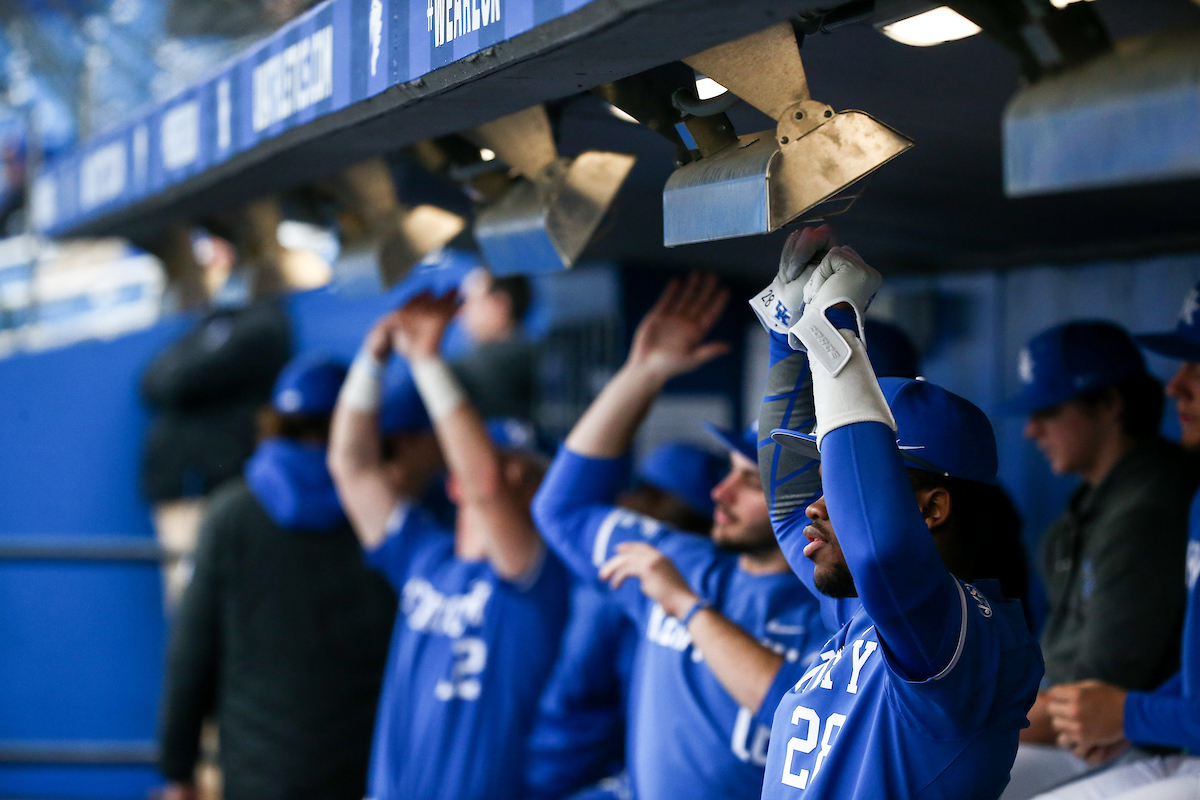 Dugout. 

Kentucky beat Southeast Missouri State 9-4.

Photo by Eddie Justice | UK Athletics