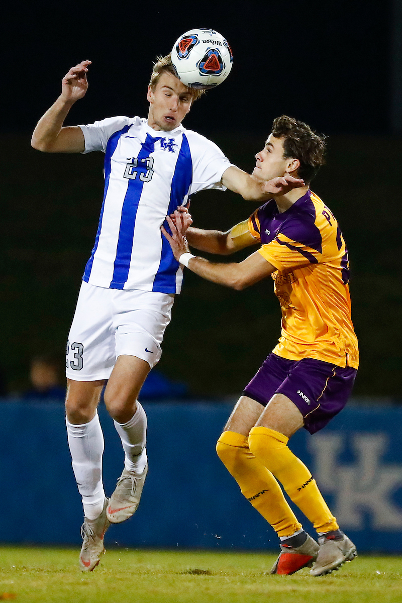 Cole Guindon.

Men's soccer beat Lipscomb 2-1.

Photo by Chet White | UK Athletics