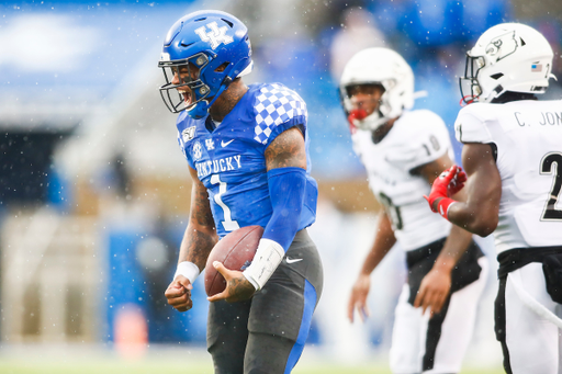 Lynn Bowden.

UK beat UofL 45-13.

Photo by Chet White | UK Athletics