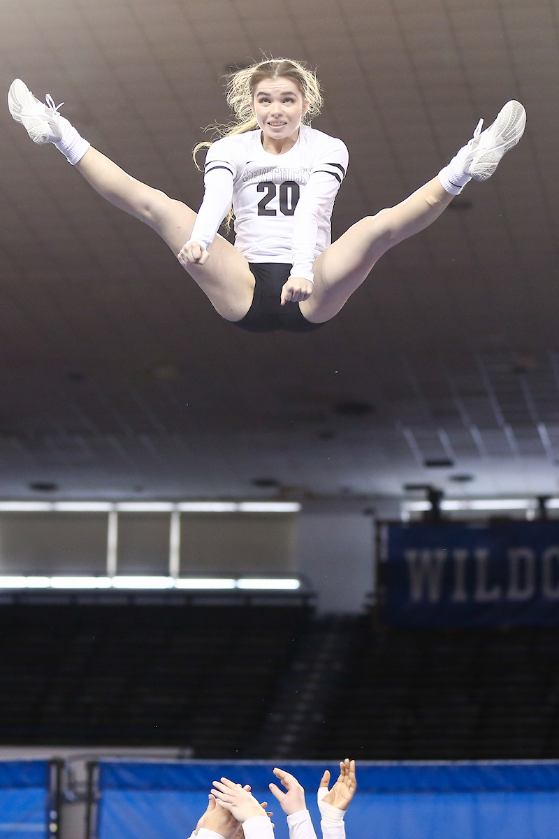 Gabbi Freeman.

Kentucky Stunt blue and white scrimmage. 

Photo by Abbey Cutrer | UK Athletics