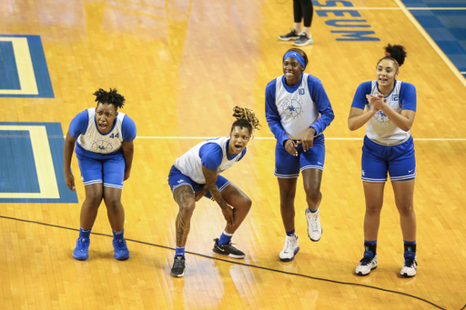 Dre'una Edwards, Jazmine Massengill, Rhyne Howard, and Treasure Hunt.

2020 Big Blue Madness

Photo by Sarah Caputi ¦UK Athletics