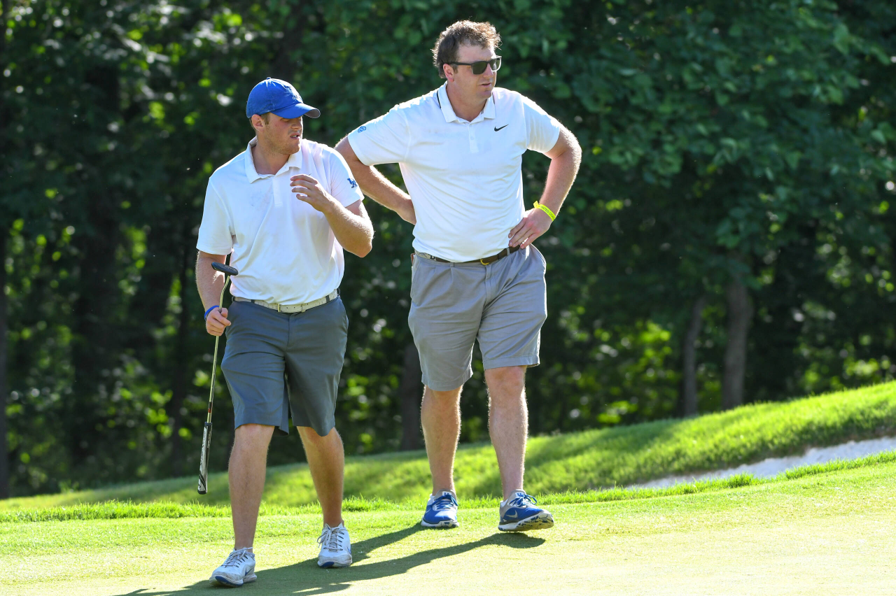 Fred Allen Meyer and Ben Fuqua at the 2018 NCAA Men's Golf National Championship.
