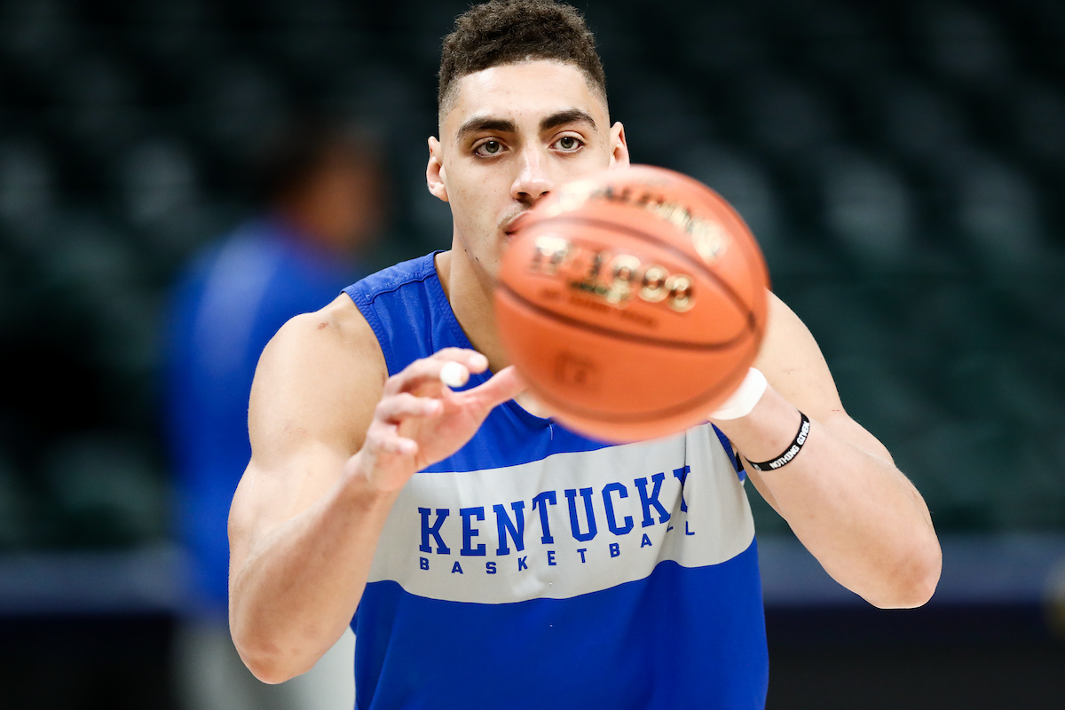 Reid Travis.

Bankers Life Fieldhouse practice.


Photo by Elliott Hess | UK Athletics