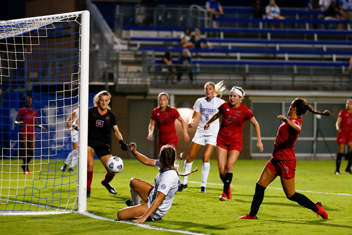 Jordyn Rhodes. 

Kentucky beats Louisiana Lafayette 5-0. 

Photo By Barry Westerman | UK Athletics