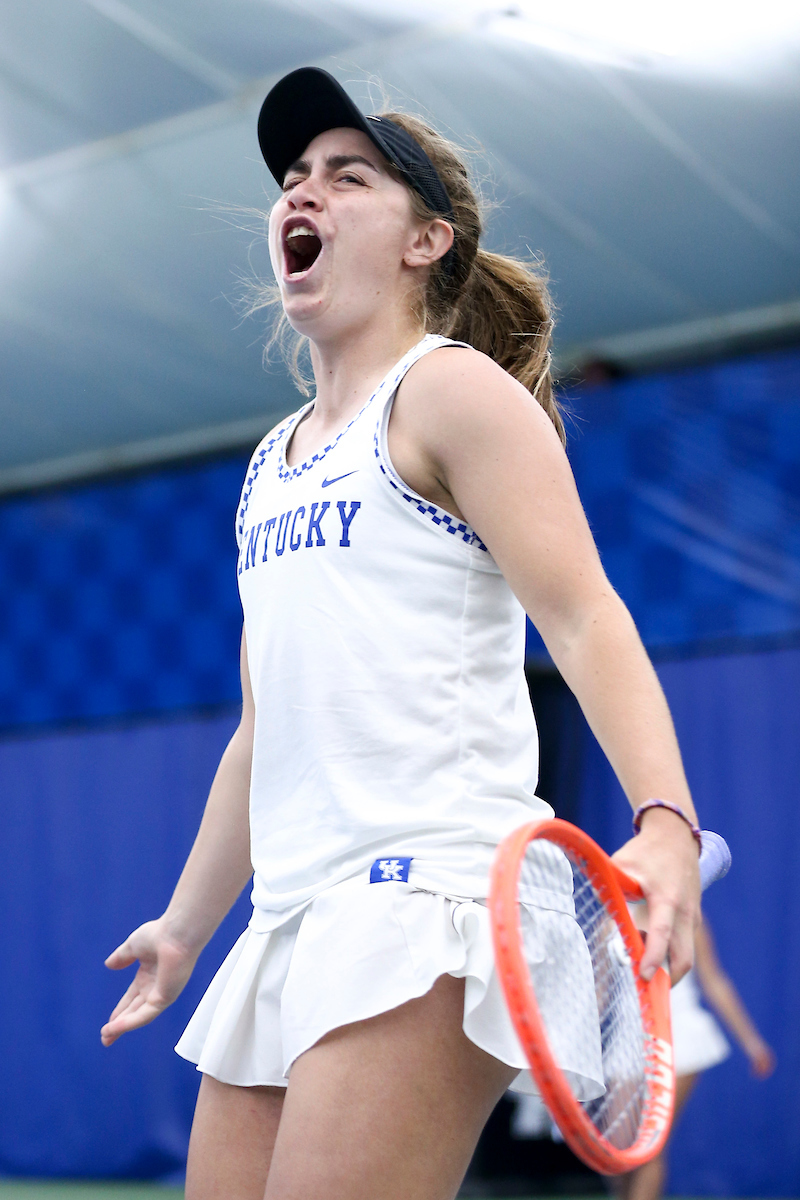 Florencia Urrutia.

Kentucky loses to Vanderbilt 6-1.

Photo by Grace Bradley | UK Athletics