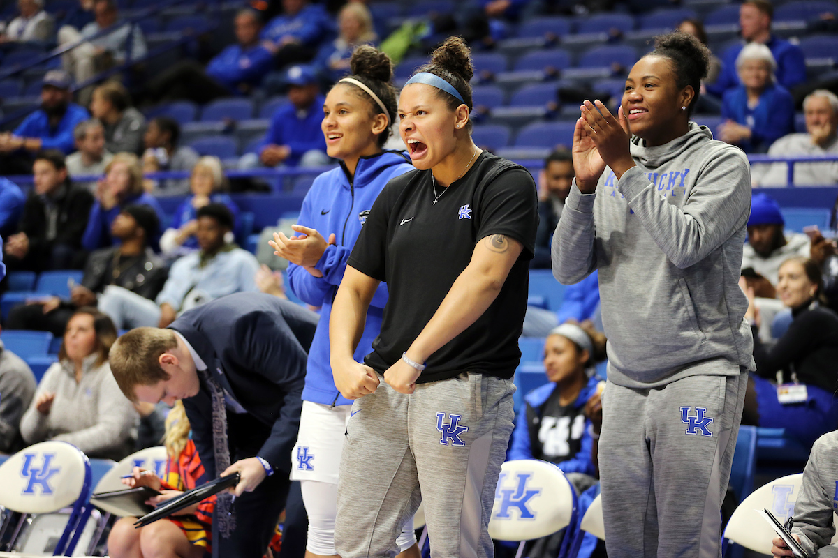 Sabrina Haines 


Women's Basketball beats Virginia 63-51 at Rupp Arena on Thursday, November 15, 2018.

Photo by Britney Howard  | UK Athletics