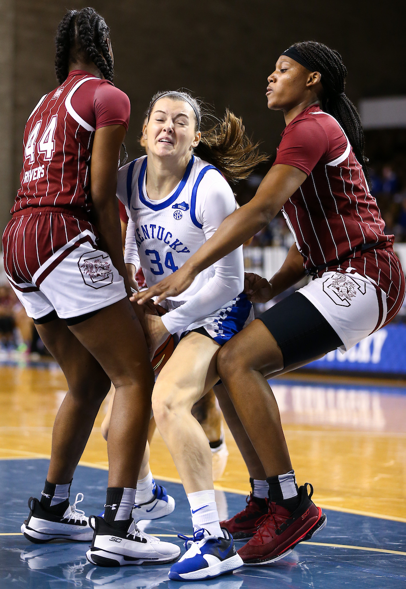 Emma King.

Kentucky loses to South Carolina 59-50.

Photo by Tommy Quarles | UK Athletics