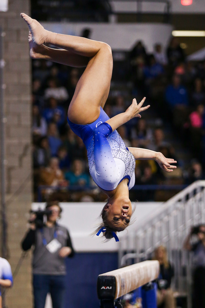Josie Angeny.

Kentucky falls to Georgia 197.050-196.825.

Photo by Hannah Phillips | UK Athletics