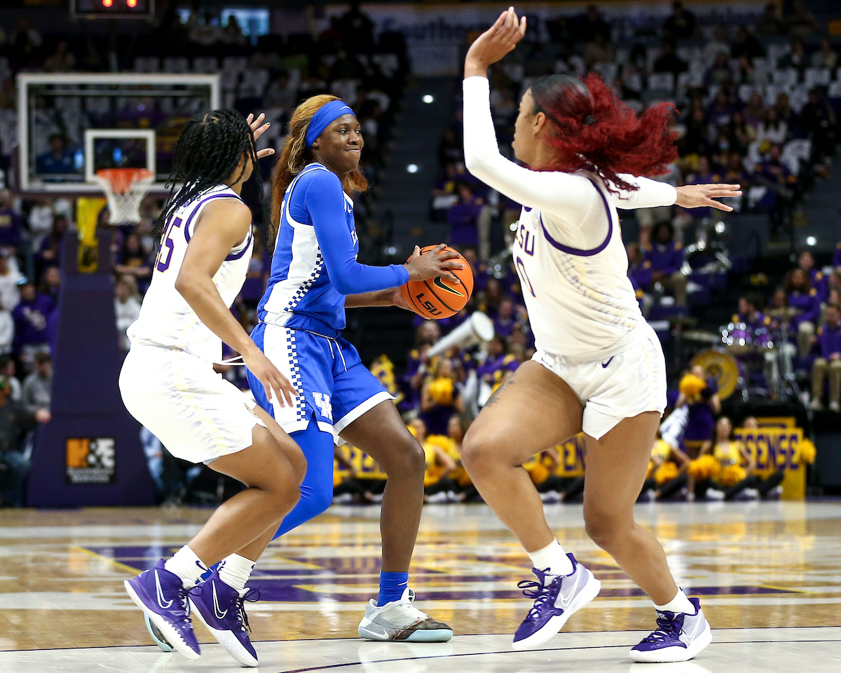 Rhyne Howard.

Kentucky loses to LSU 78-69.

Photo by Grace Bradley | UK Athletics