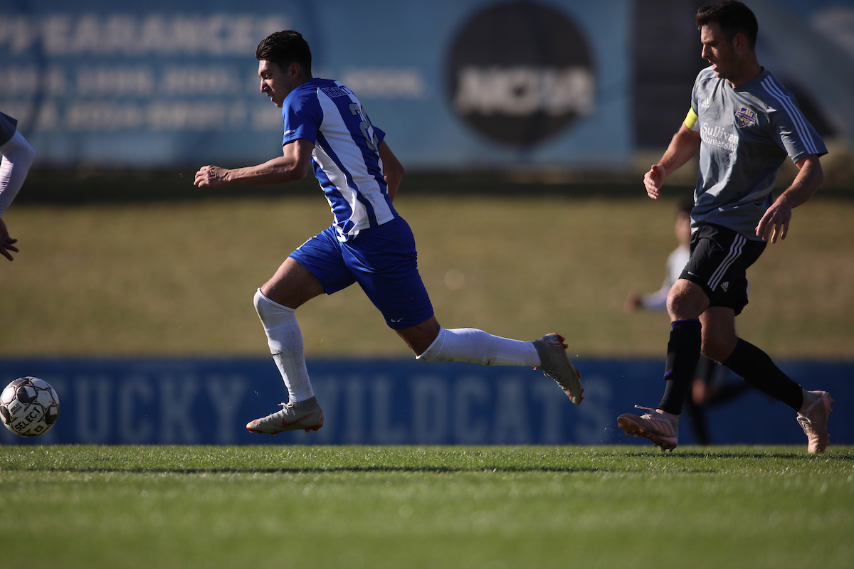 Kalil Elmedkhar.

Kentucky men's soccer in action against Louisville City FC.

Photo by Quinn Foster | UK Athletics