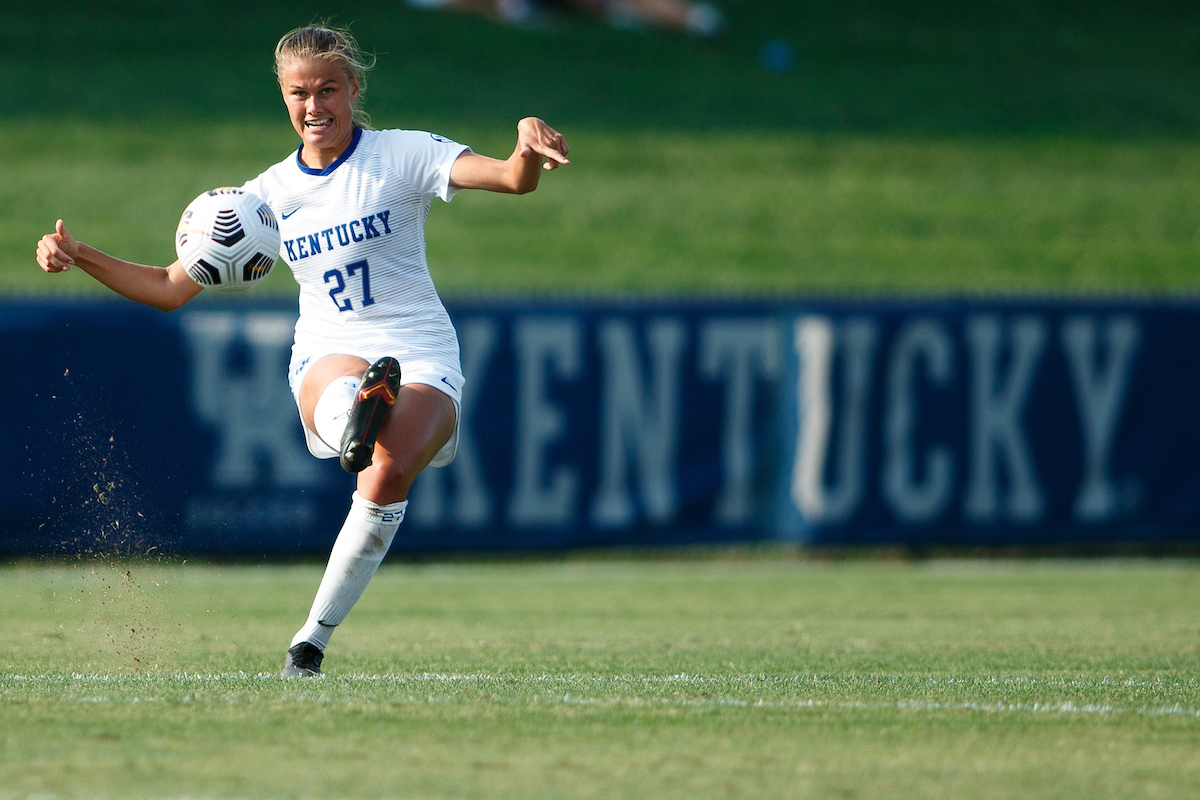 Marie Olesen.

Kentucky beat Murray State 3-2.

Photo by Eddie Justice | UK Athletics