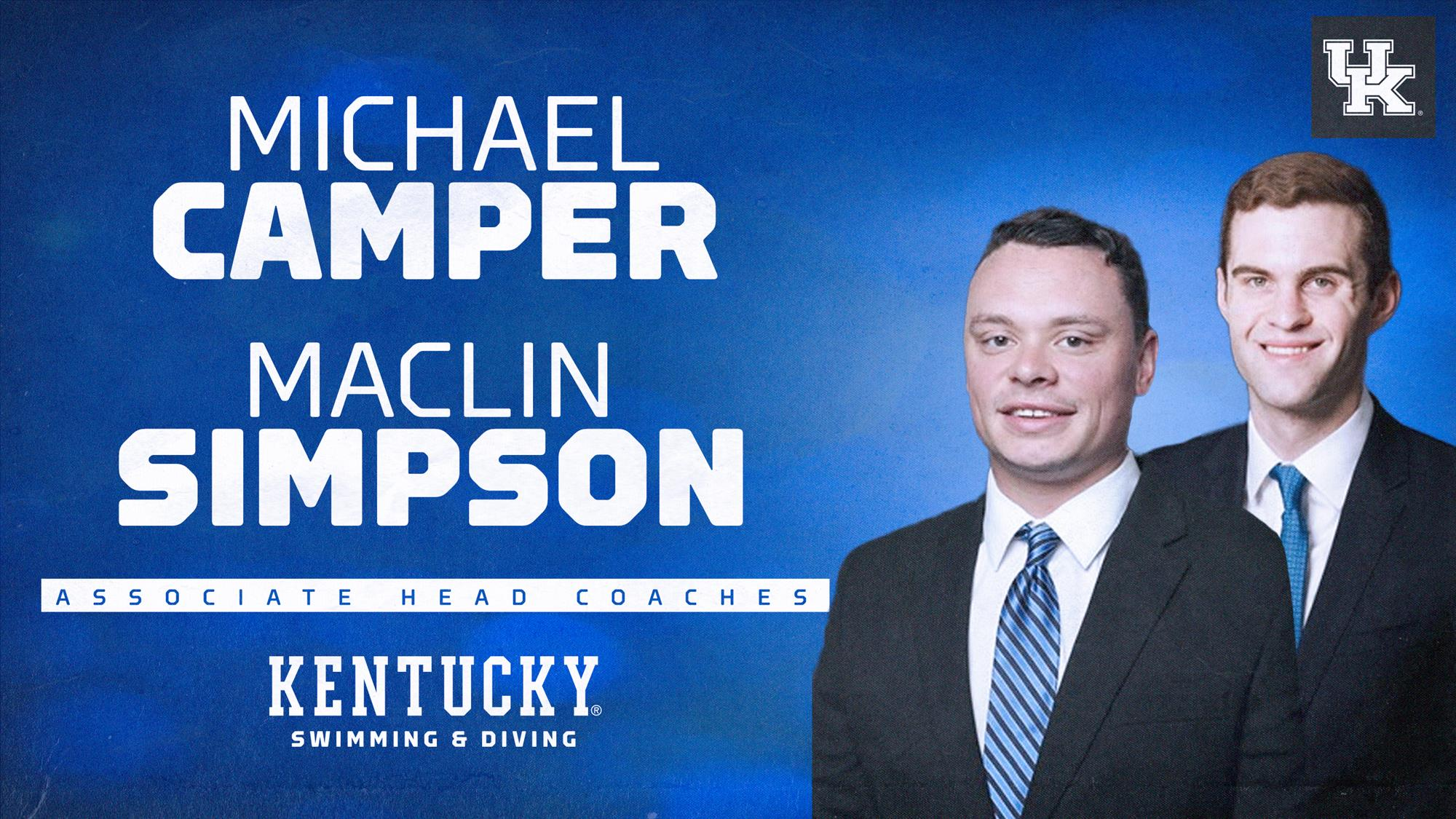 Michael Camper, Maclin Simpson Elevated to Associate Head Swimming & Diving Coaches