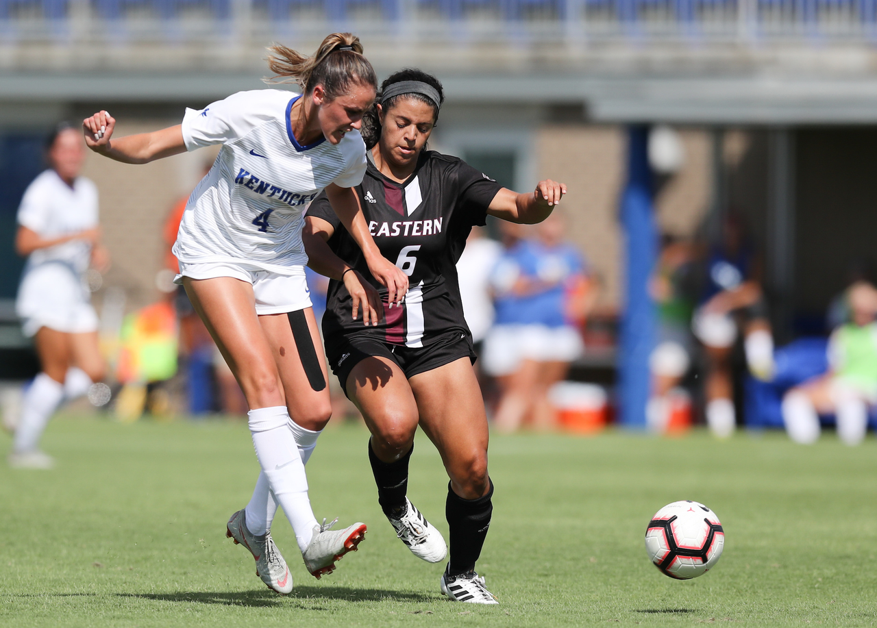 HOLLIE OLDING.

The University of Kentucky women's soccer team falls to Eastern Kentucky 1-0 Sunday, September 2, at the Bell Soccer Complex in Lexington, Ky.

Photo by Elliott Hess | UK Athletics