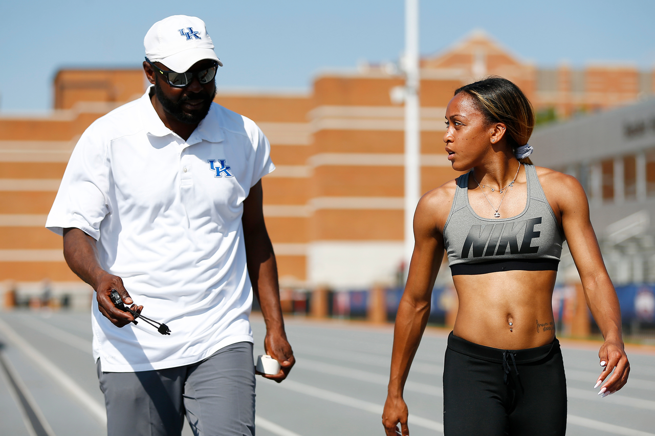 Edrick Floreal, Celera Barnes

2018 SEC Outdoor Track and Field Championships. Thursday, May10, 2018.

Photo by Chet White | UK Athletics