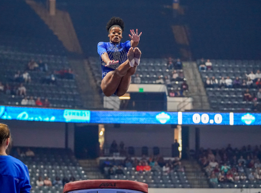 Kentucky gymnast during the SEC championship at BJCC's Legacy Arena in Birmingham, Ala., Saturday, March 19, 2022. (Marvin Gentry | Marvin-Gentry.com)