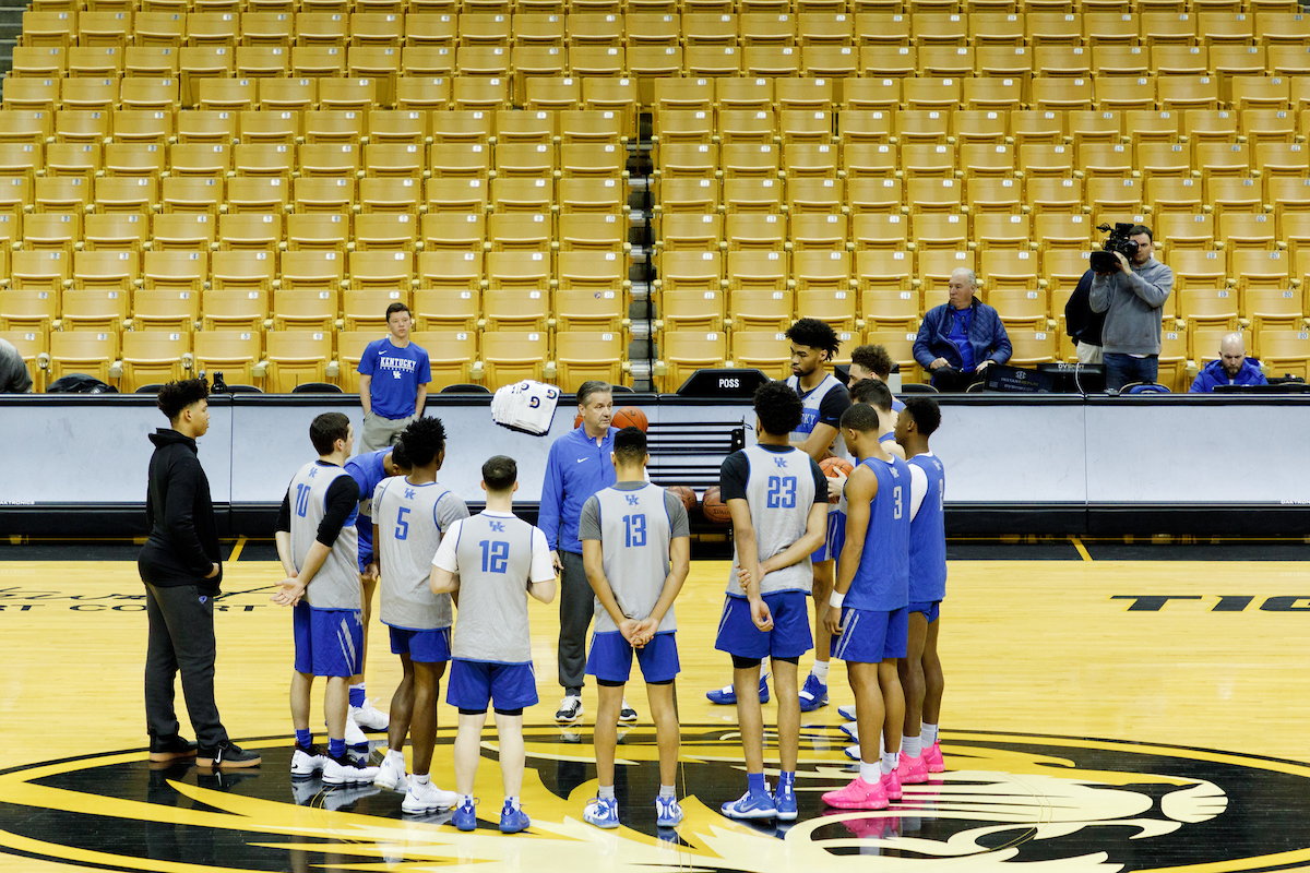 Team. Coach Calipari.


Kentucky beats Missouri, 66-58.

Photo by Elliott Hess | UK Athletics