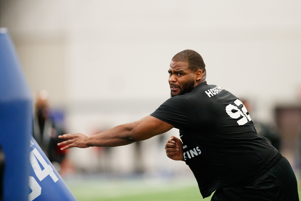 Phil Hoskins.

Kentucky football Proday.

Photo by Elliott Hess | UK Athletics
