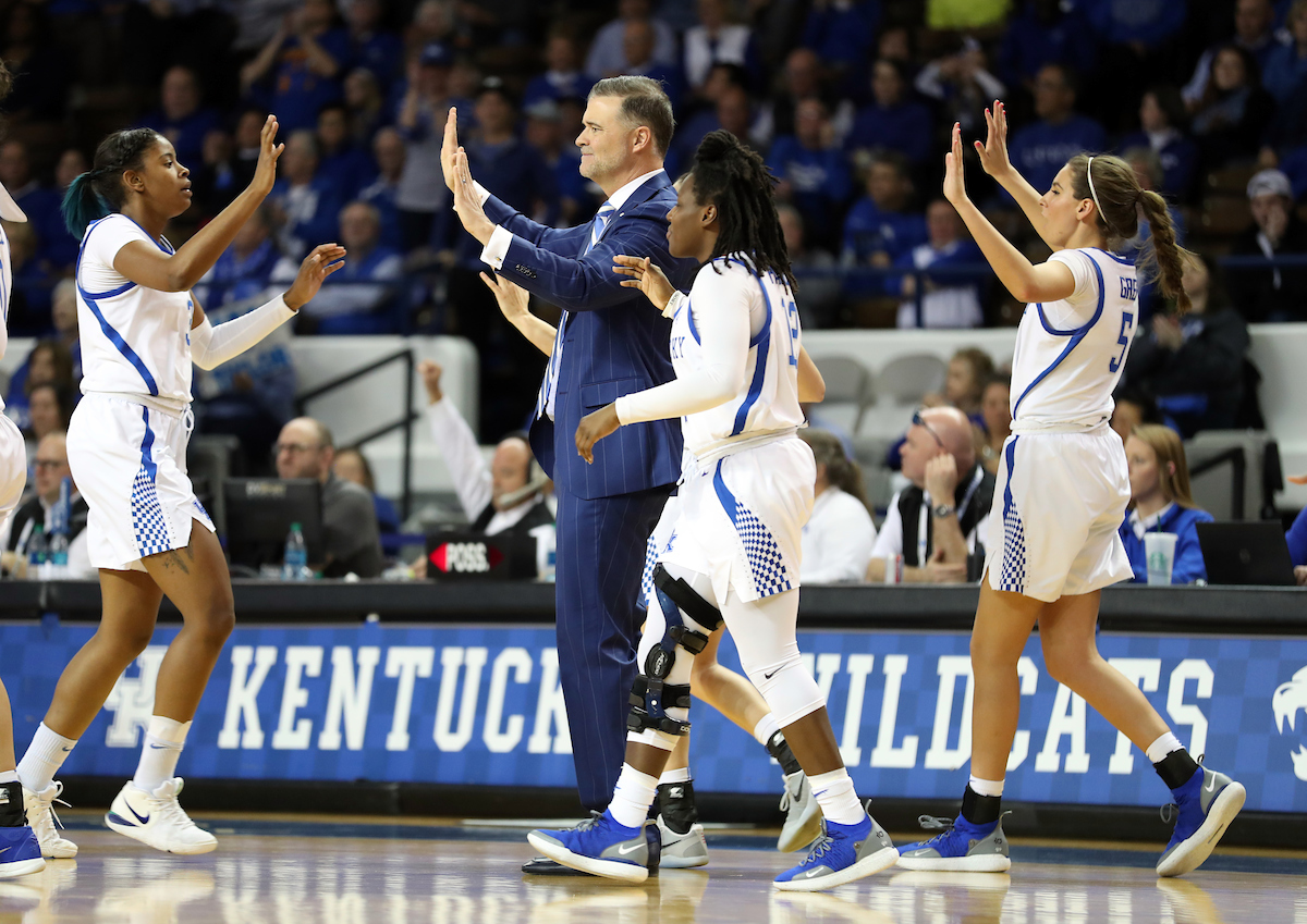 Matthew Mitchell

The UK Women's Basketball team beat LSU on Senior Day on Sunday, February 24, 2019.

Photo by Britney Howard | UK Athletics