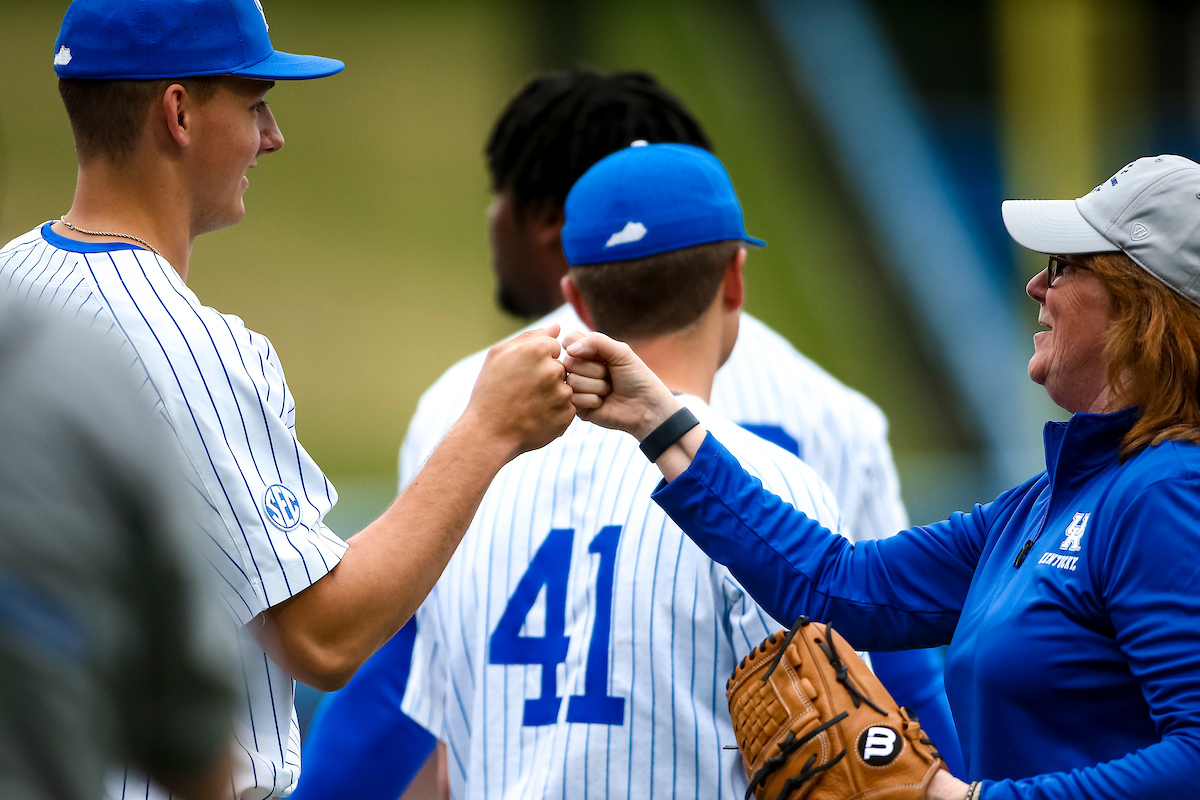 Fist Bump.

Kentucky beats Bellarmine 10-1.

Photo by Eddie Justice | UK Athletics