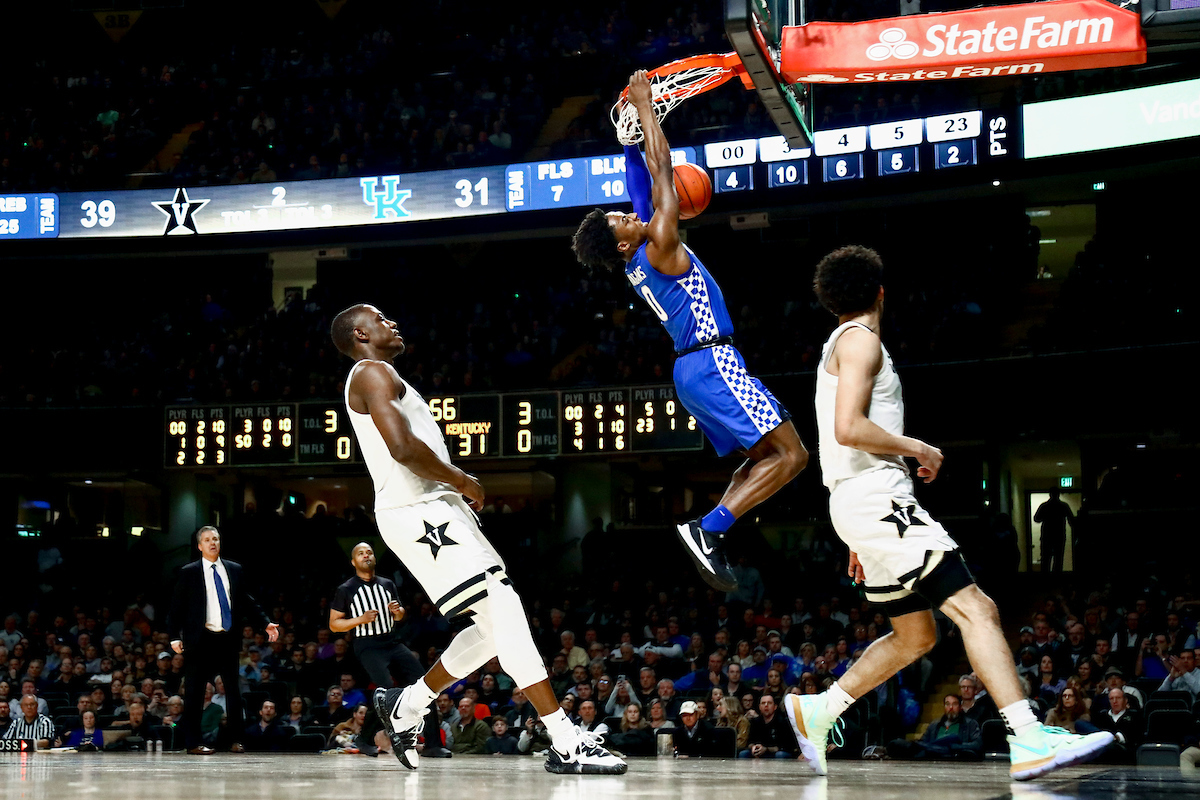 Ashton Hagans.

Kentucky beat Vanderbilt 78-64.

Photo by Chet White | UK Athletics