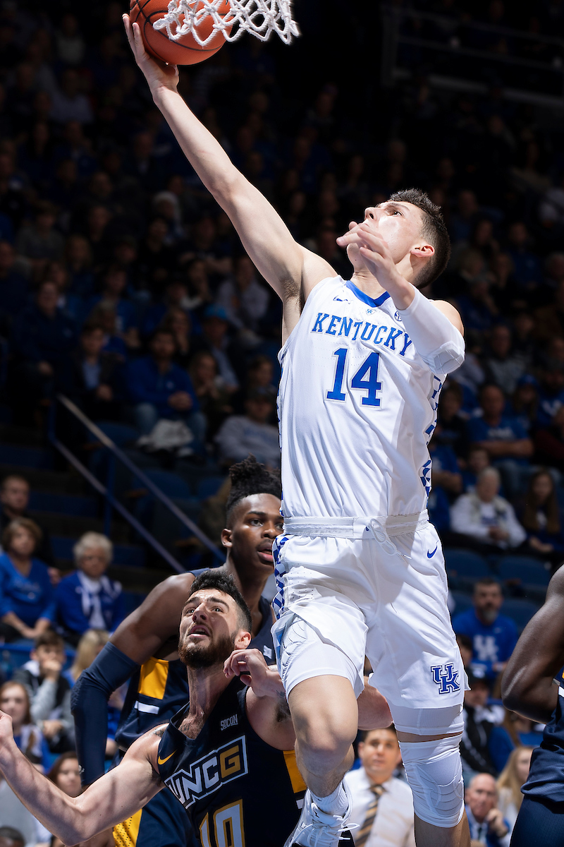 Tyler Herro.

Kentucky men's basketball beat UNCG 78-61 on Saturday in Rupp Arena.

Photo by Chet White | UK Athletics