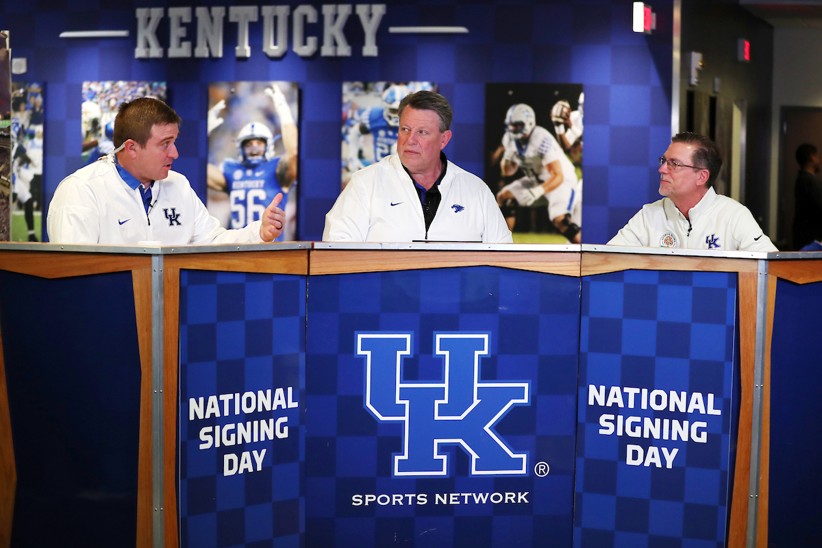 Coach Gran

Football National Signing Day. 

Photo by Britney Howard  | UK Athletics