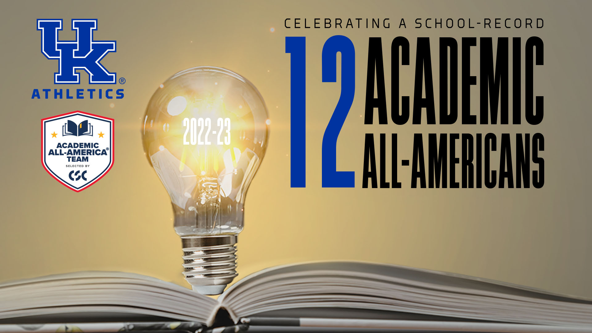 UK Athletics Posts School-Record 12 Academic All-Americans in 2022-23