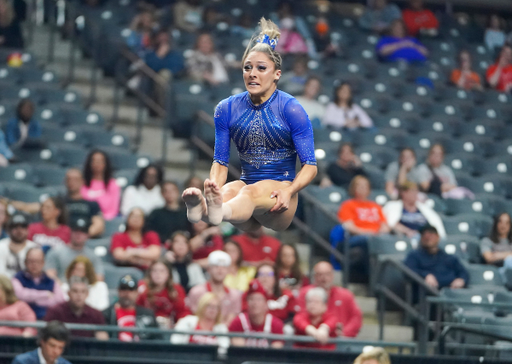 Kentucky gymnast during the SEC championship at BJCC's Legacy Arena in Birmingham, Ala., Saturday, March 19, 2022. (Marvin Gentry | Marvin-Gentry.com)