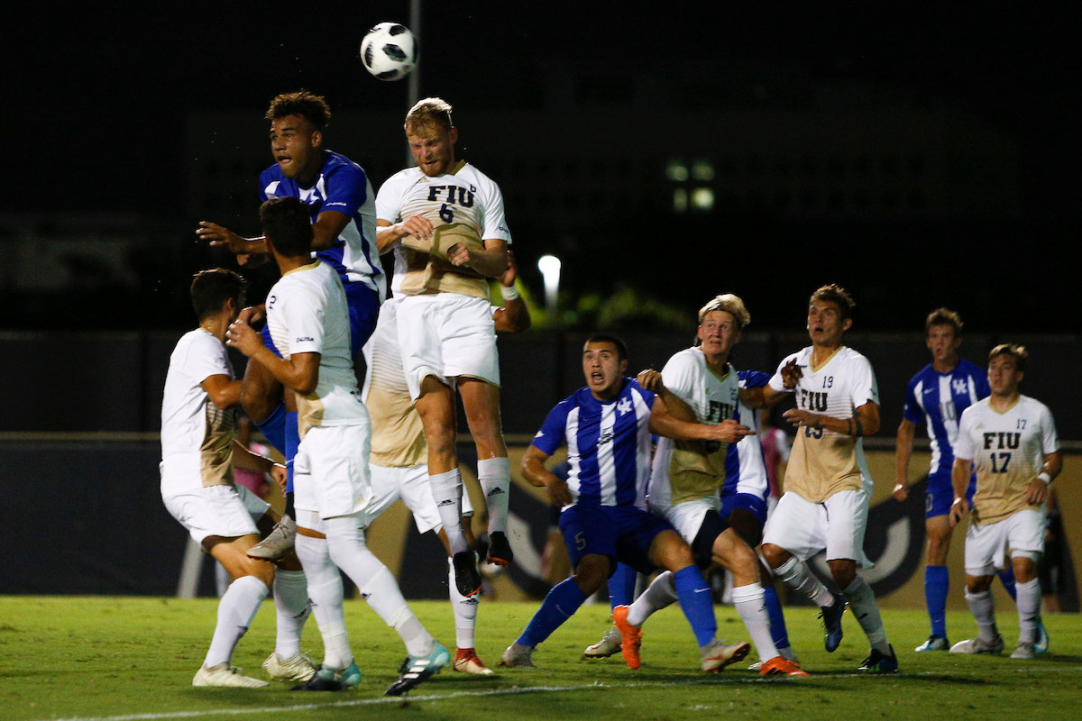 JJ Williams.

Men's Soccer falls to Florida International 3-2.

Photo by Michael Reaves | UK Athletics