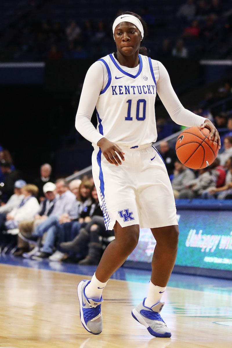 Rhyne Howard.

Women's basketball beats Virginia 63-51 at Rupp Arena on Thursday, November 15th, 2018.

Photo by Quinn Foster.