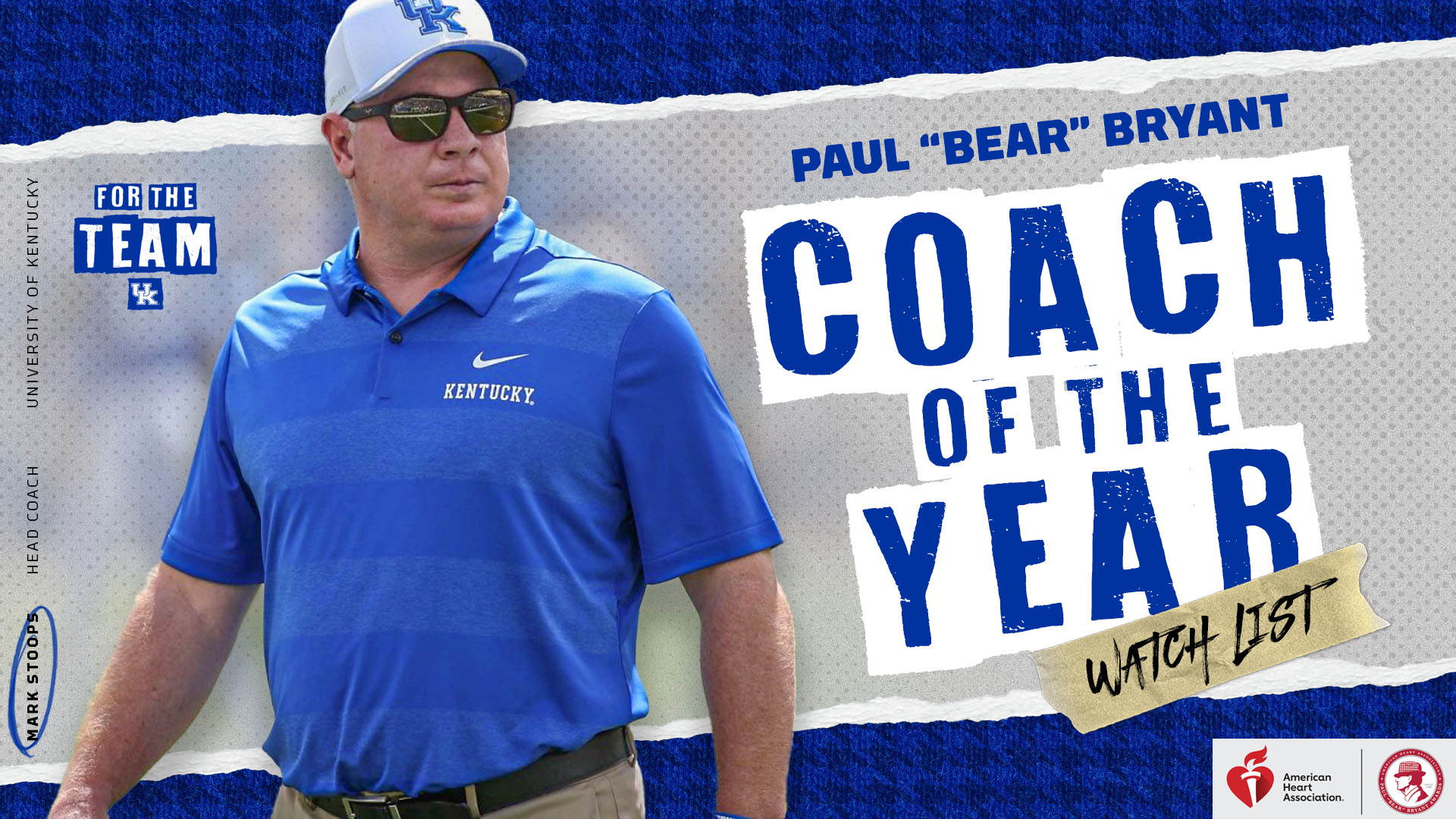 Mark Stoops Named to Paul “Bear” Bryant Coach of Year Watch List