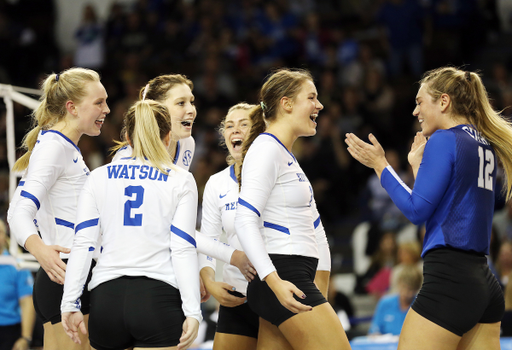 Madison Lilley

UK volleyball beats Purdue in the second round of the NCAA Tournament.  

Photo by Britney Howard  | UK Athletics