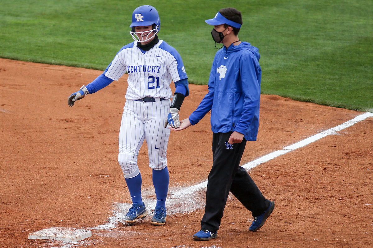 Erin Coffel.

Kentucky beats Georgia 11 - 3.

Photo by Sarah Caputi | UK Athletics