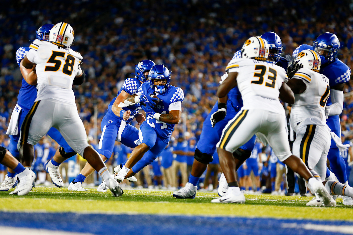 Chris Rodriguez Jr. 

Kentucky beat Mizzou 35-28. 

Photo By Barry Westerman | UK Athletics